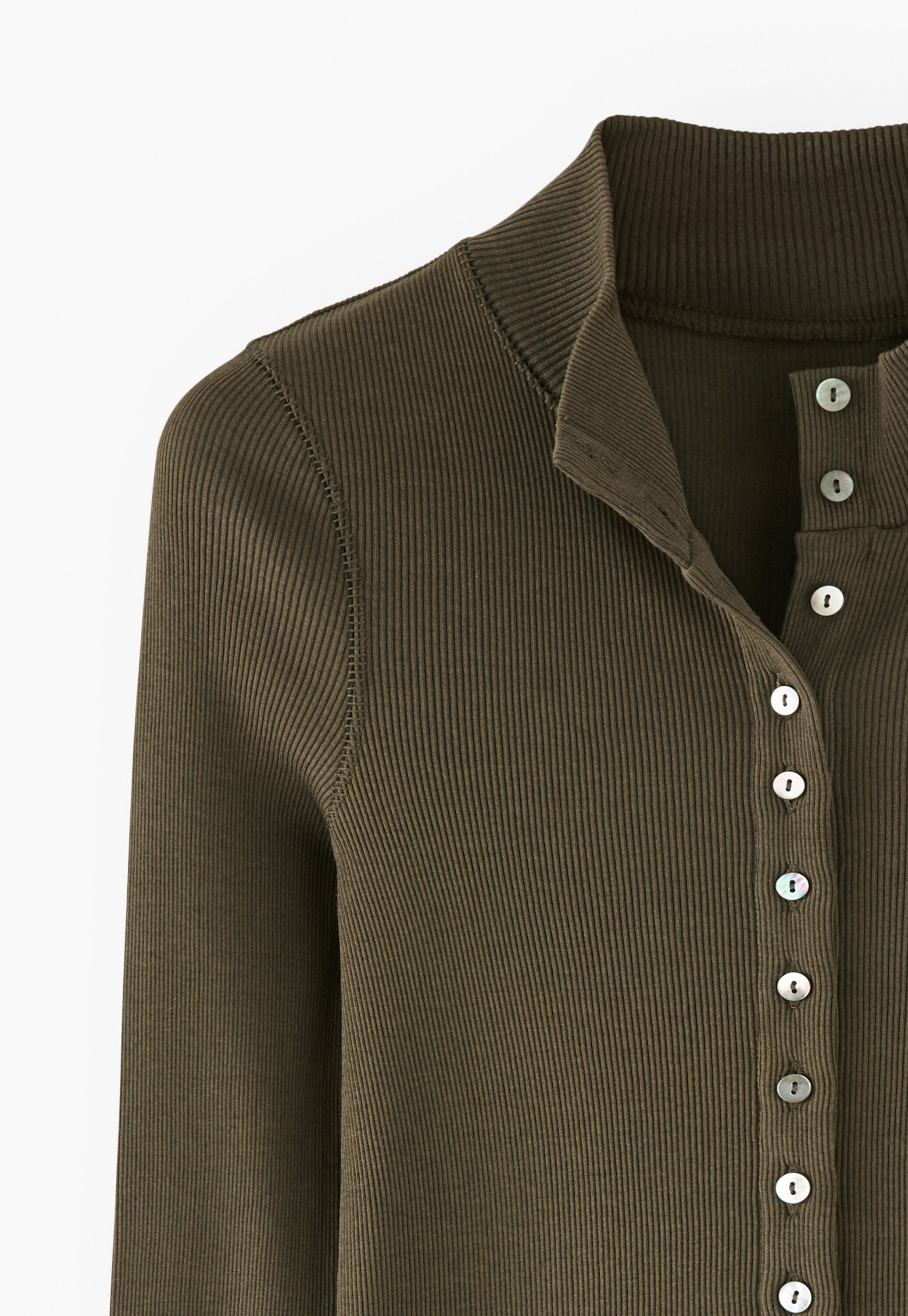 Button-through top, Dark forest, large