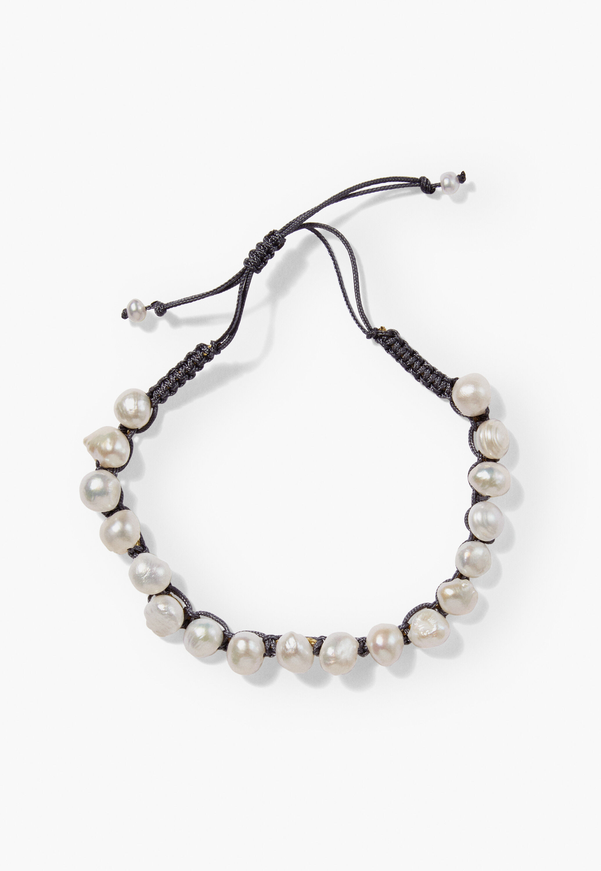 Pearl bracelet, Anthracite, large
