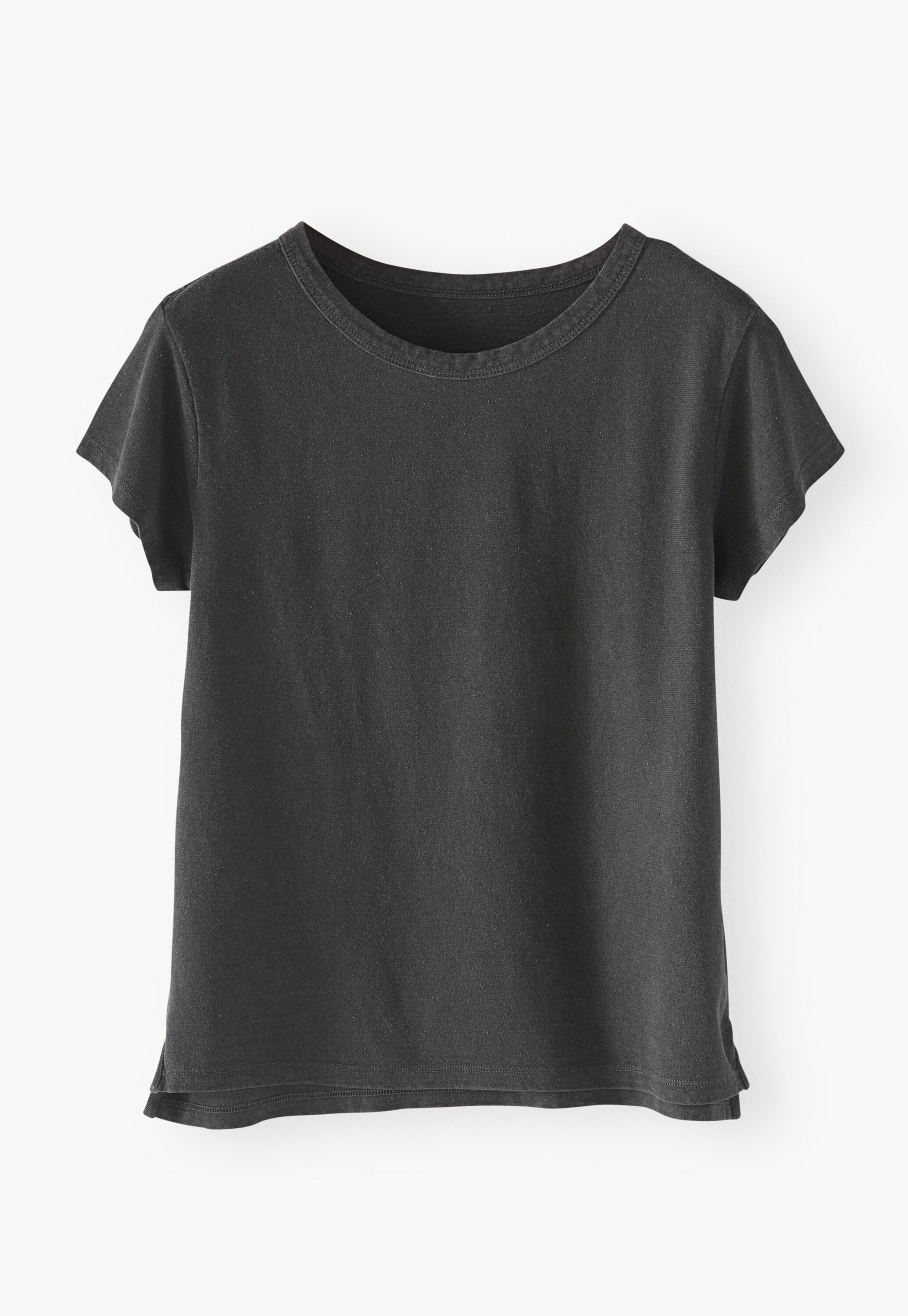 Jersey T-shirt, Charcoal, large