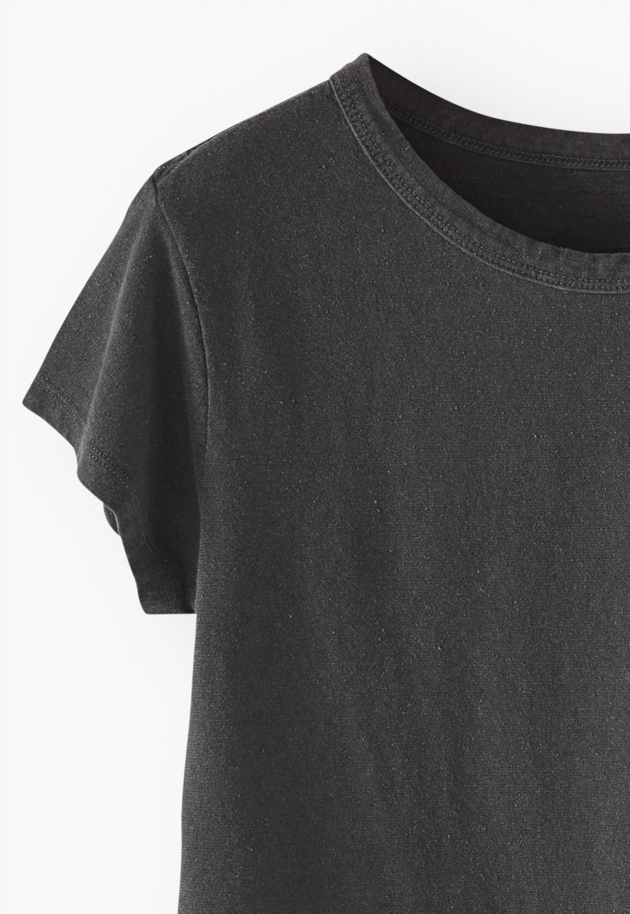 Jersey T-shirt, Charcoal, large