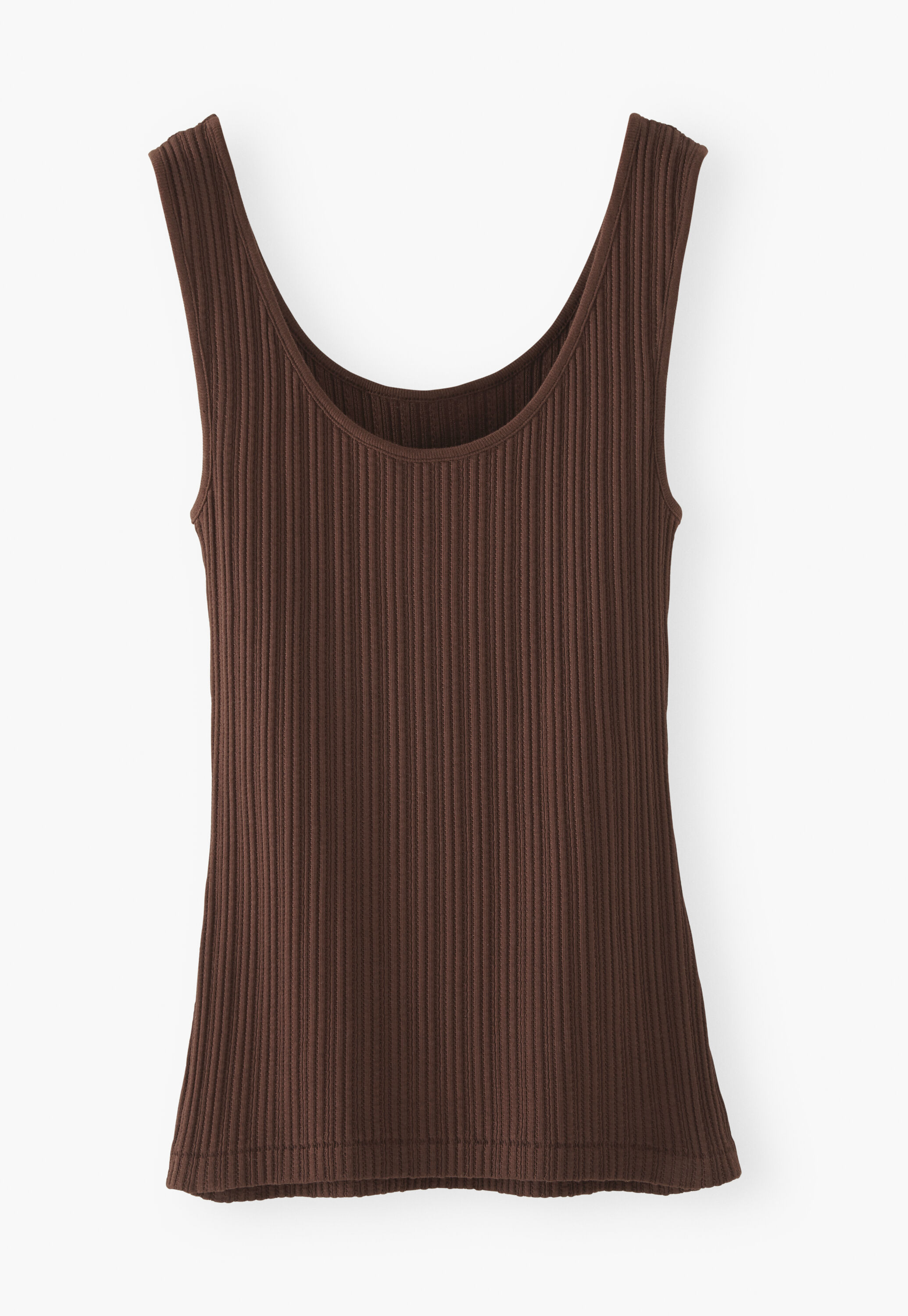 Lace-rib vest