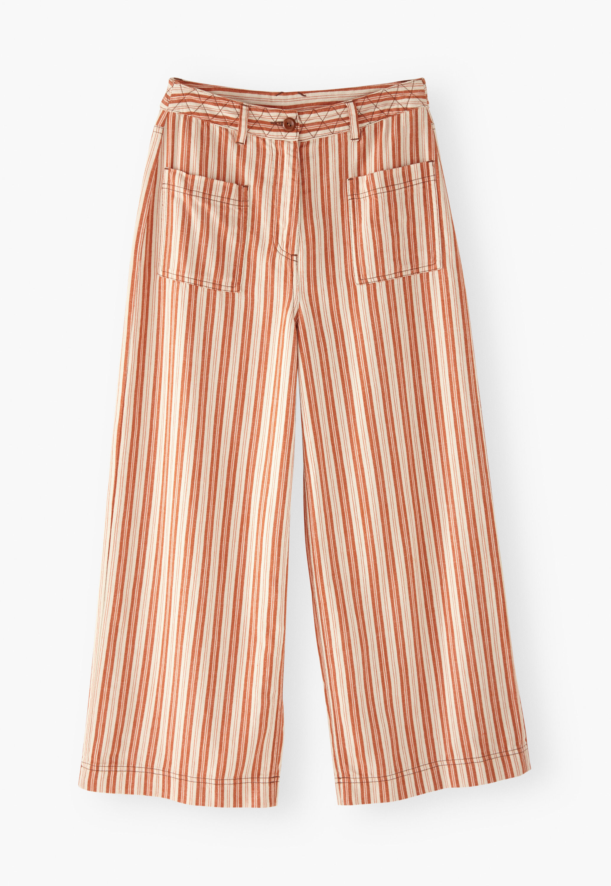 Striped trousers